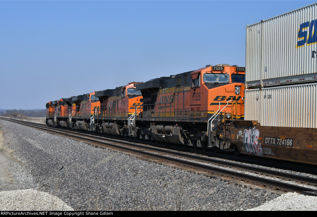 BNSF 7526 Roster shot.